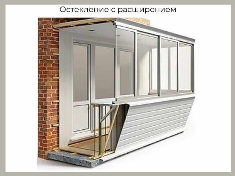 Увеличение балкона